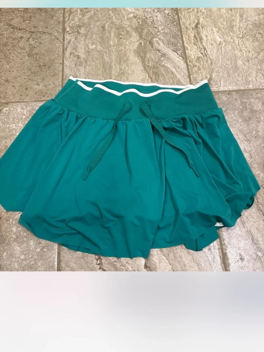 all in motion Teal Drawstring Skater Skirt